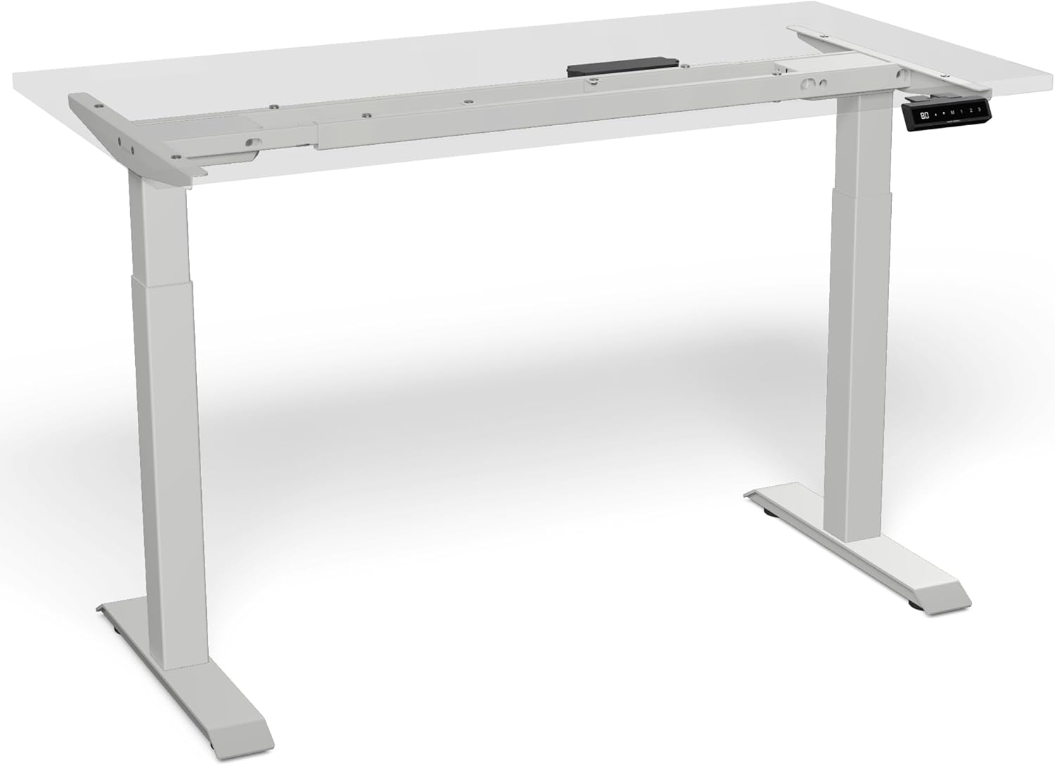 Estructura elevable eléctrica Desktronic de doble motor con pantalla táctil y puertos de carga USB