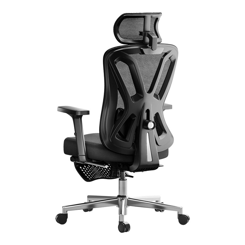 Silla ergonómica Hbada con reposapiés retráctil