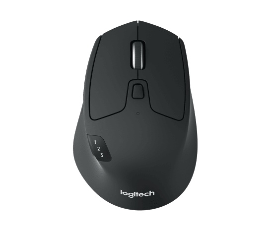 Logitech M720 Triathlon negro con botones laterales y selector de dispositivos