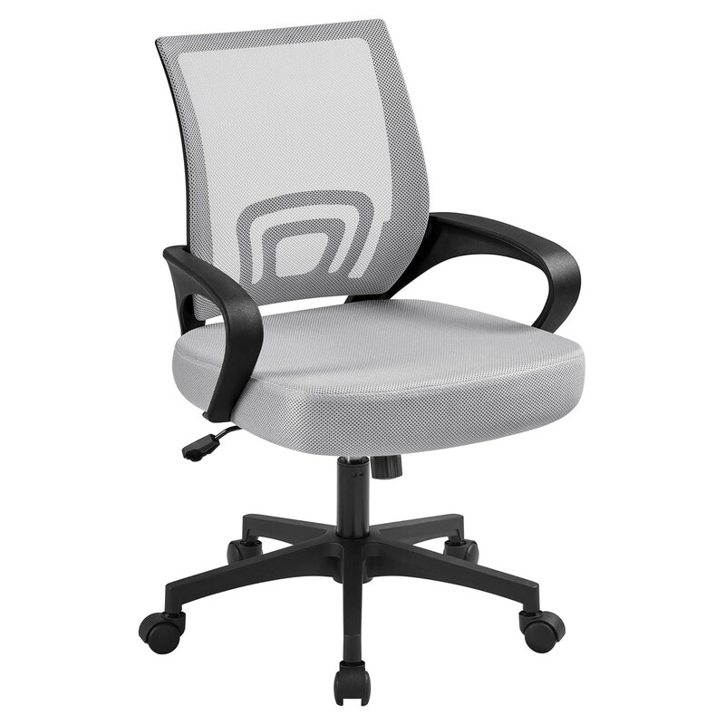 Silla de oficina Yaheetech de malla con respaldo alto y cabecero ajustable